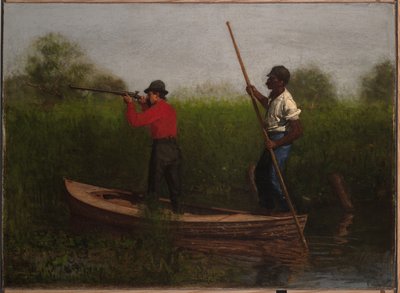 Jagt på raller ved Delawarefloden af Thomas Eakins
