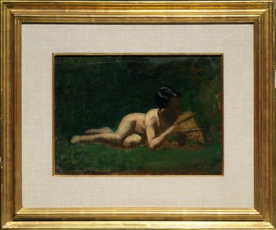 Studie til »Dreng, der hviler sig i ’Arcadia’« af Thomas Eakins
