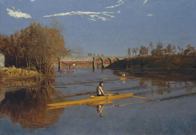 Champion Single Sculls Max Schmitt i en Single Scull, 1871. af Thomas Eakins