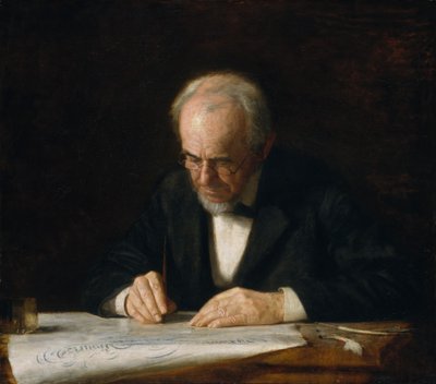 Den Skrivende Mester, 1882. af Thomas Eakins