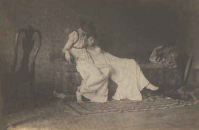 [To kvindelige studerende i klassisk kostume i Eakins