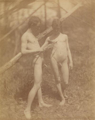 [To mandlige nøgenbilleder] af Thomas Eakins