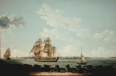 Southsea Battery (olie på lærred) af Thomas Elliott
