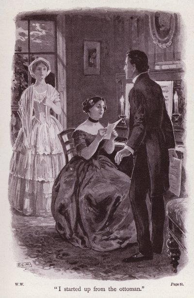 Illustration til The Woman In White af Wilkie Collins (litho) af Thomas Eyre Macklin