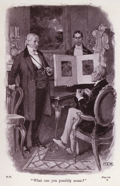 Illustration til The Woman In White af Wilkie Collins (litho) af Thomas Eyre Macklin