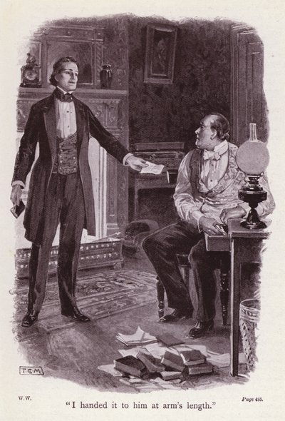 Illustration til The Woman In White af Wilkie Collins (litho) af Thomas Eyre Macklin