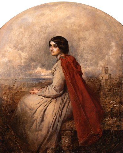 Evangeline (olie på lærred) af Thomas Faed