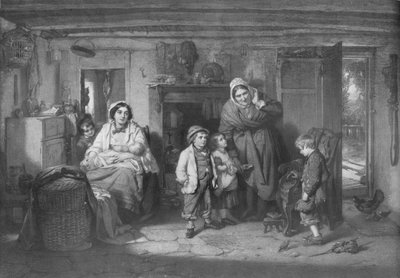 The Mitherless Bairn, c1893, 1911 af Thomas Faed