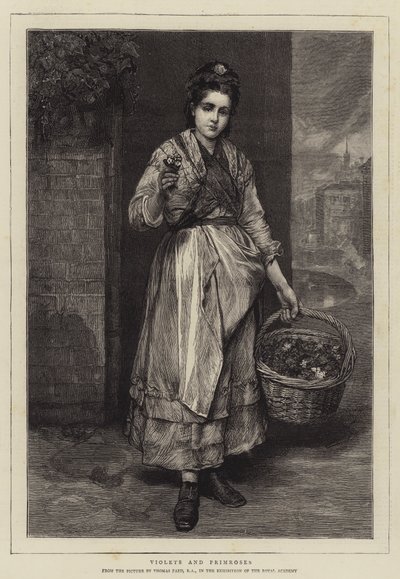 Violer og Primulaer af Thomas Faed