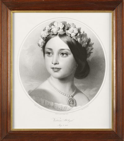 Victoria, kejserinde af Tyskland og dronning af Preussen (litho tegnet på sten) af Thomas Fairland