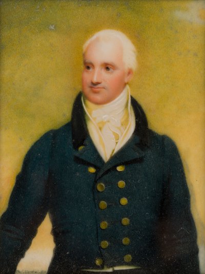 Portræt af Cecil Forester, ca. 1st Lord Forester, ca. 1830 (olie og elfenben) af Thomas Falcon Marshall