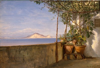 Terrasse i Procida af Thomas Fearnley