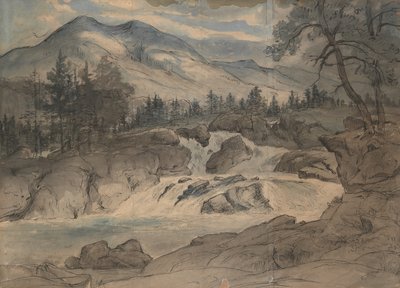 Labrovandfaldet, 1824-42. af Thomas Fearnley