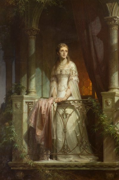 Julie på balkonen af Thomas Francis Dicksee