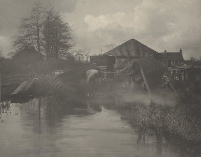 Et bådværft i Norfolk, 1886 (foto) af Thomas Frederick Goodall