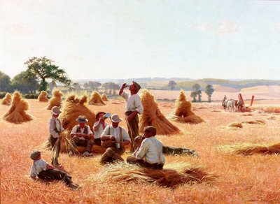 Høstmaskiner hviler, 1898 af Thomas Frederick Mason Sheard