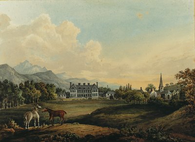 Udsigt i Killarney: Lord Kenmares hus af Thomas Gage