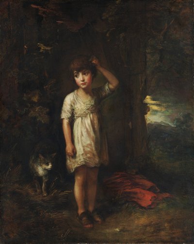 En dreng med en kat, morgen af Thomas Gainsborough