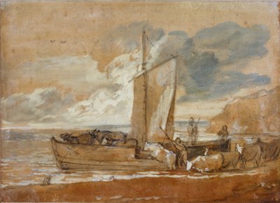 En kvægfærge, 1784-1788. af Thomas Gainsborough