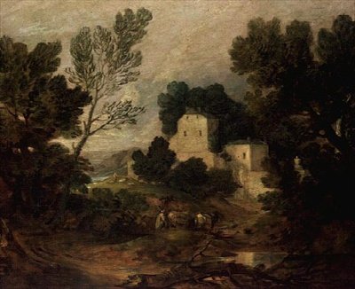 Et romantisk landskab af Thomas Gainsborough