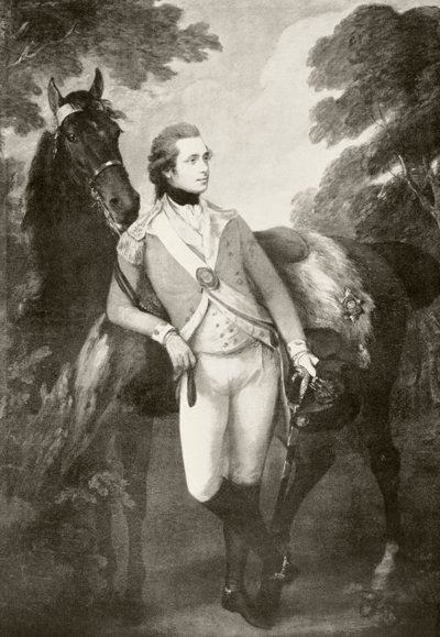 Anthony St Leger (litho) af Thomas Gainsborough