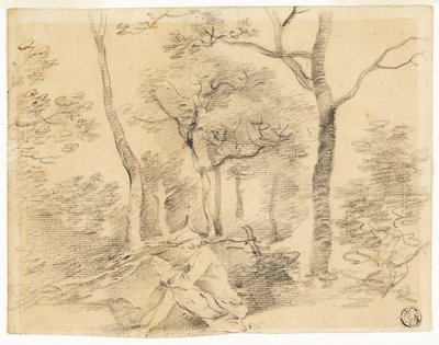 Gainsborough Sketching in Woods af Thomas Gainsborough