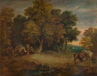 Gipsy Campment: Sunset, c1758, 1935 af Thomas Gainsborough