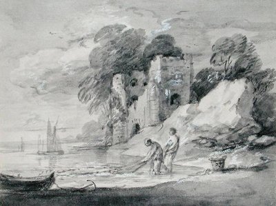 At trække Seinen-nettet af Thomas Gainsborough