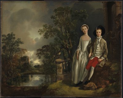 Heneage Lloyd og hans søster Lucy af Thomas Gainsborough