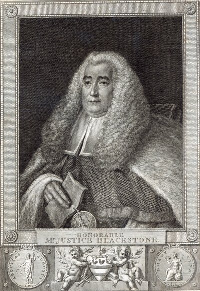 Ærede hr. Justice Blackstone, graveret af Hall af Thomas Gainsborough
