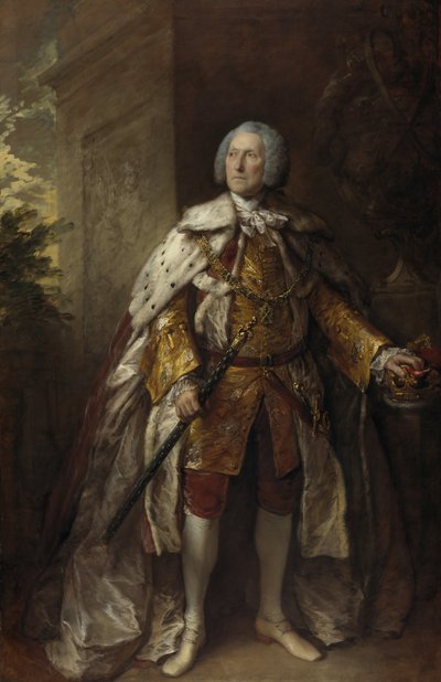 John Campbell, 4. hertug af Argyll, omkring 1693 - 1770. Soldat af Thomas Gainsborough