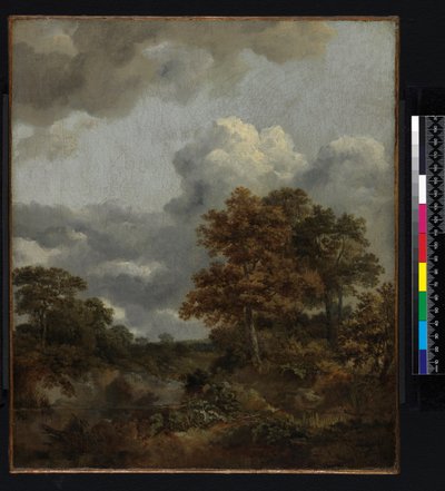 Landskab med en pool, 1746-1747 af Thomas Gainsborough