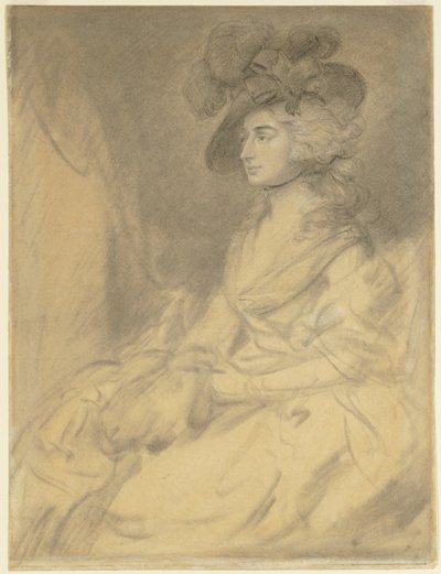 Fru Sarah Siddons, 1785. af Thomas Gainsborough