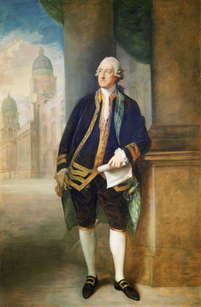 Portræt af John Montagu, 4. jarl af Sandwich af Thomas Gainsborough