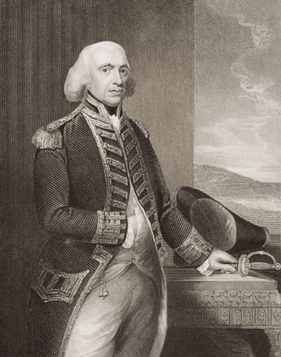 Richard Howe, 1. Earl Howe, illustration fra 