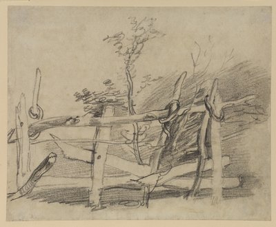 Studie af en gammel forhindring af Thomas Gainsborough