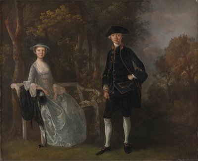 Lady Lloyd og hendes søn, Richard Savage Lloyd, fra Hintlesham Hall, Suffolk af Thomas Gainsborough RA