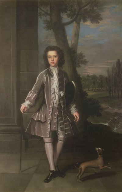 Fuld længde portræt af William King, 10 år, 1720 af Thomas Gibson
