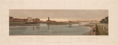 Et udvalg af tyve af de mest maleriske udsigter i Paris: Udsigt over landsbyen Chaillot, &c taget fra Pont de la Concorde af Thomas Girtin