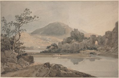 Conwy Castle, Nordwales af Thomas Girtin