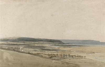 Estuary of the River Taw, Devon, ca. 1801 (akvarel over blyant på papir) af Thomas Girtin