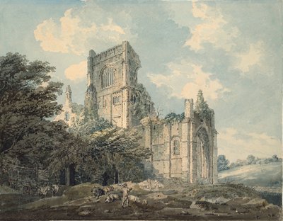 Kirkstall Abbey, Yorkshire, c1790-1802 af Thomas Girtin
