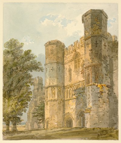 Porthuset ved Battle Abbey, Sussex af Thomas Girtin