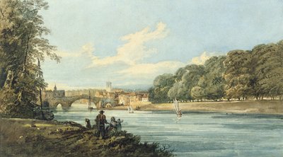 The New Walk, York, ca. 1798 (blyant og akvarel på papir) af Thomas Girtin