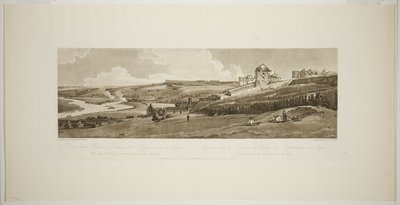 Udsigt fra Palace Terrace ved Saint Germain på Laye, fra tyve udsigter i Paris og omegn af Thomas Girtin