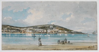 Udsigt over Appledore, North Devon, fra Instow Sands af Thomas Girtin