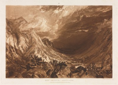 Liber Studorium: Ben Arthur, Skotland, ca. 1818. af Thomas Guff Lupton