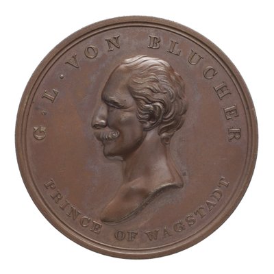 Medalje til minde om Wellington og Blücher ved Waterloo af Thomas Halliday