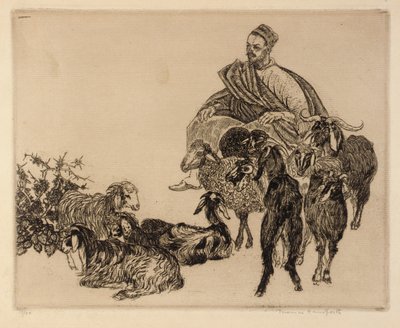 Uden titel (Araber med geder) af Thomas Handforth