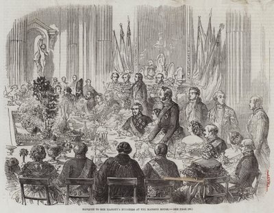 Banket til Hendes Majestæts Ministre i Mansion House af Thomas Harrington Wilson